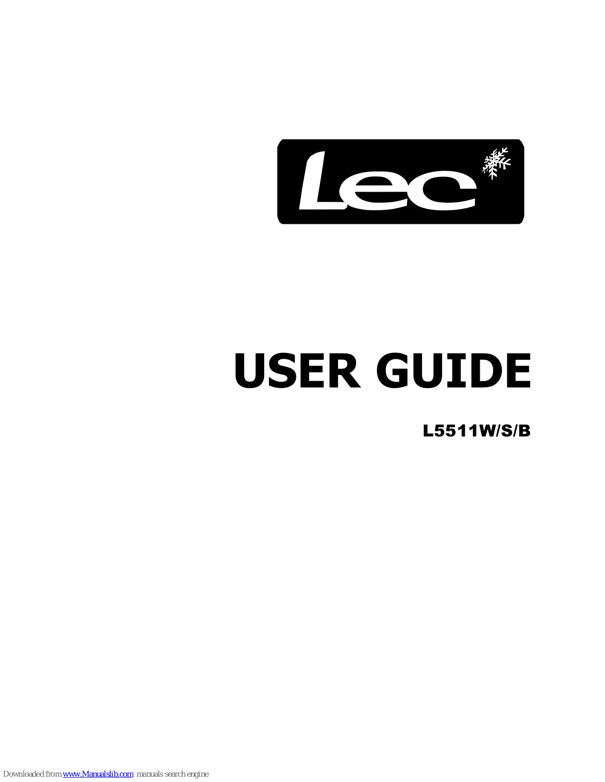 Lec L5511W, L5511S, L5511B User Manual