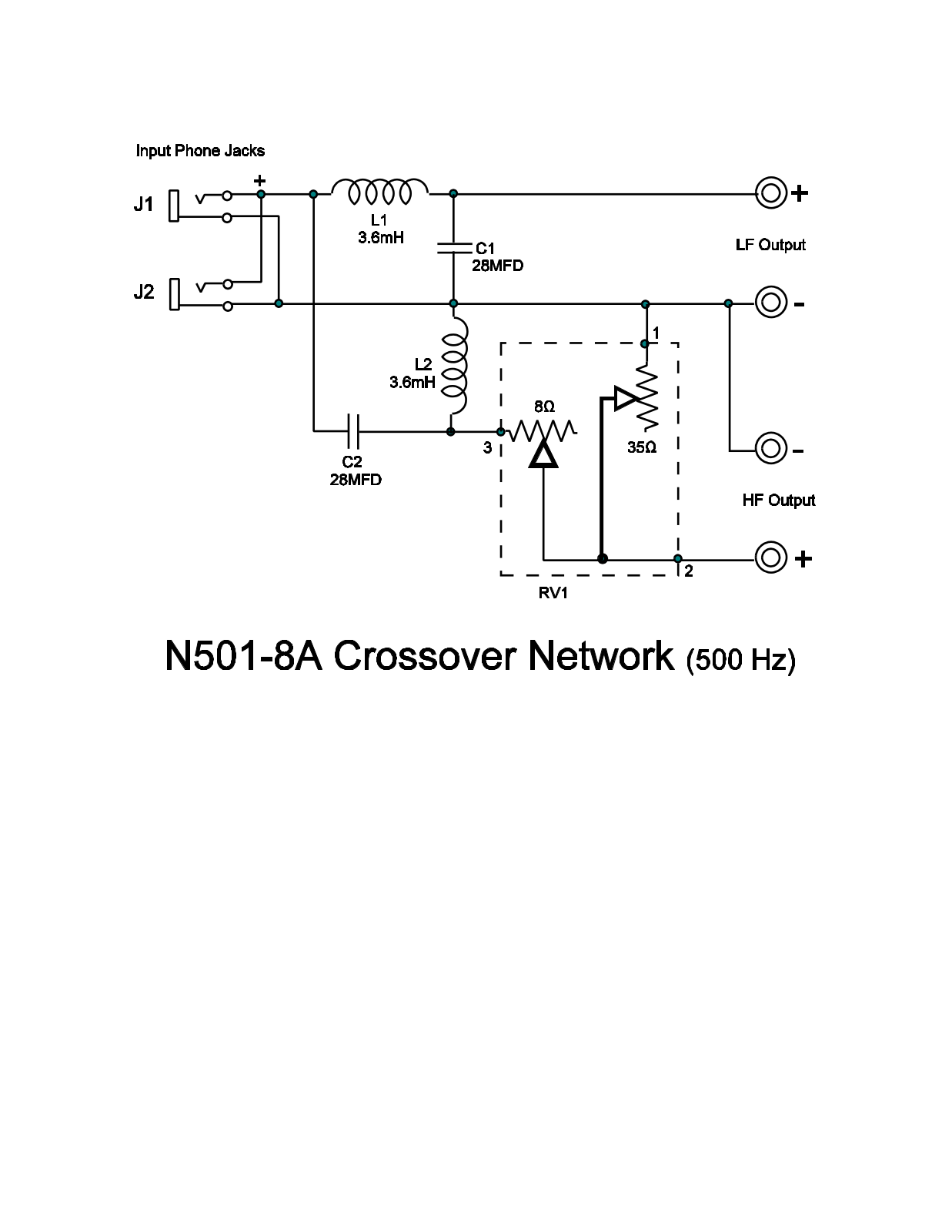 Altec lansing N501-8A SCHEMATIC