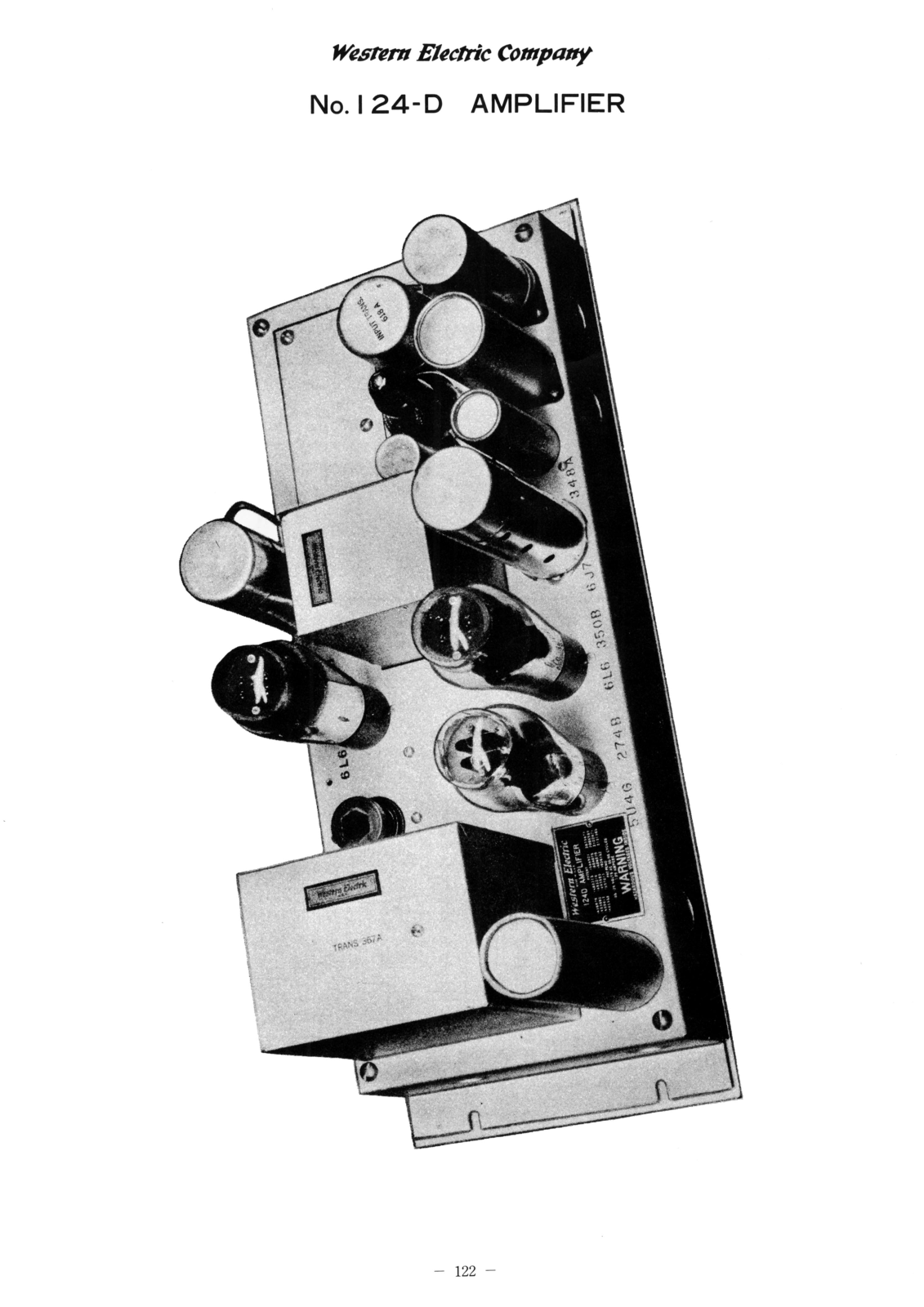 Western Electric 124-D Schematic