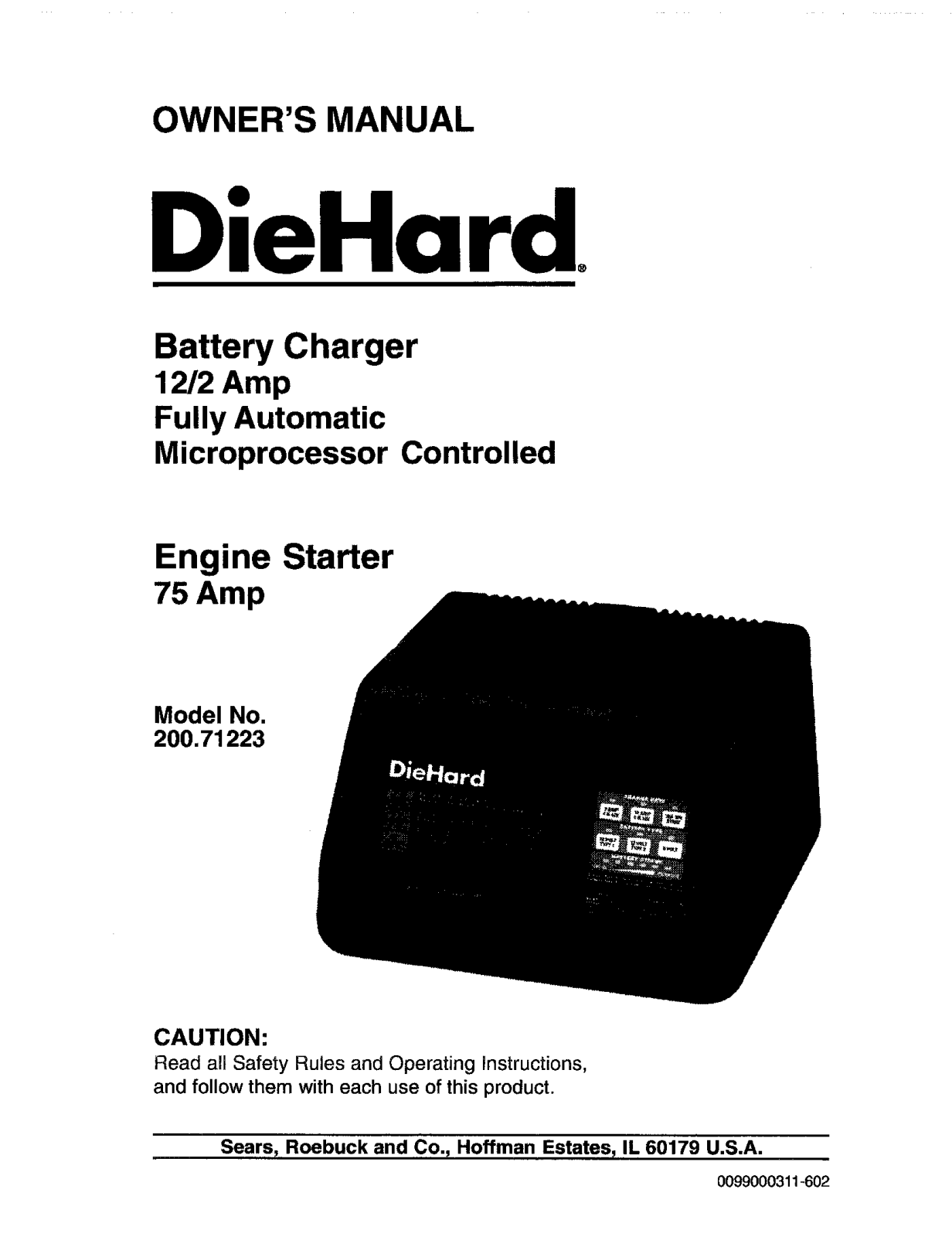 Diehard 200.71223 User Manual - ManualMachine.com