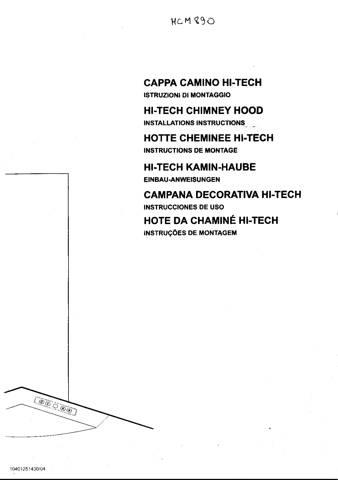 ROSIERES HCM 890 User Manual