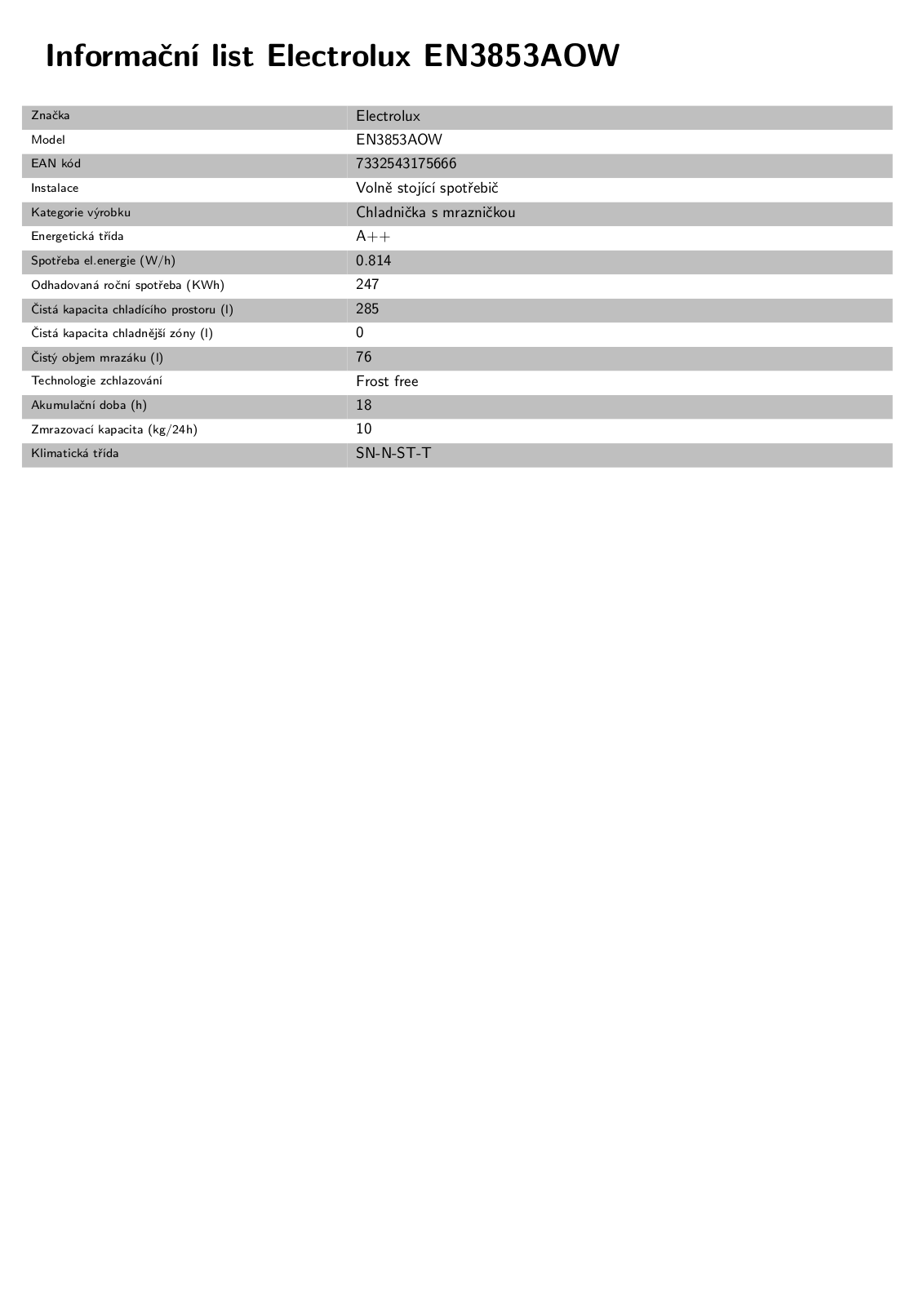 Electrolux EN3853AOW User Manual