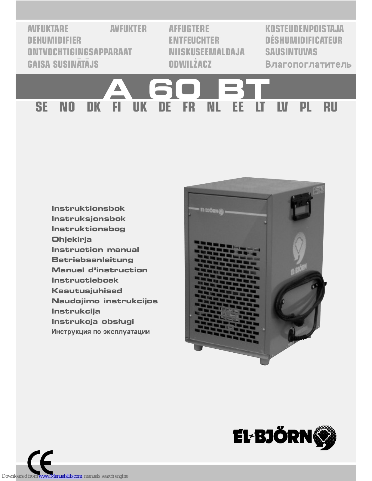 EL BJORN A 60 BT Instruction Manual