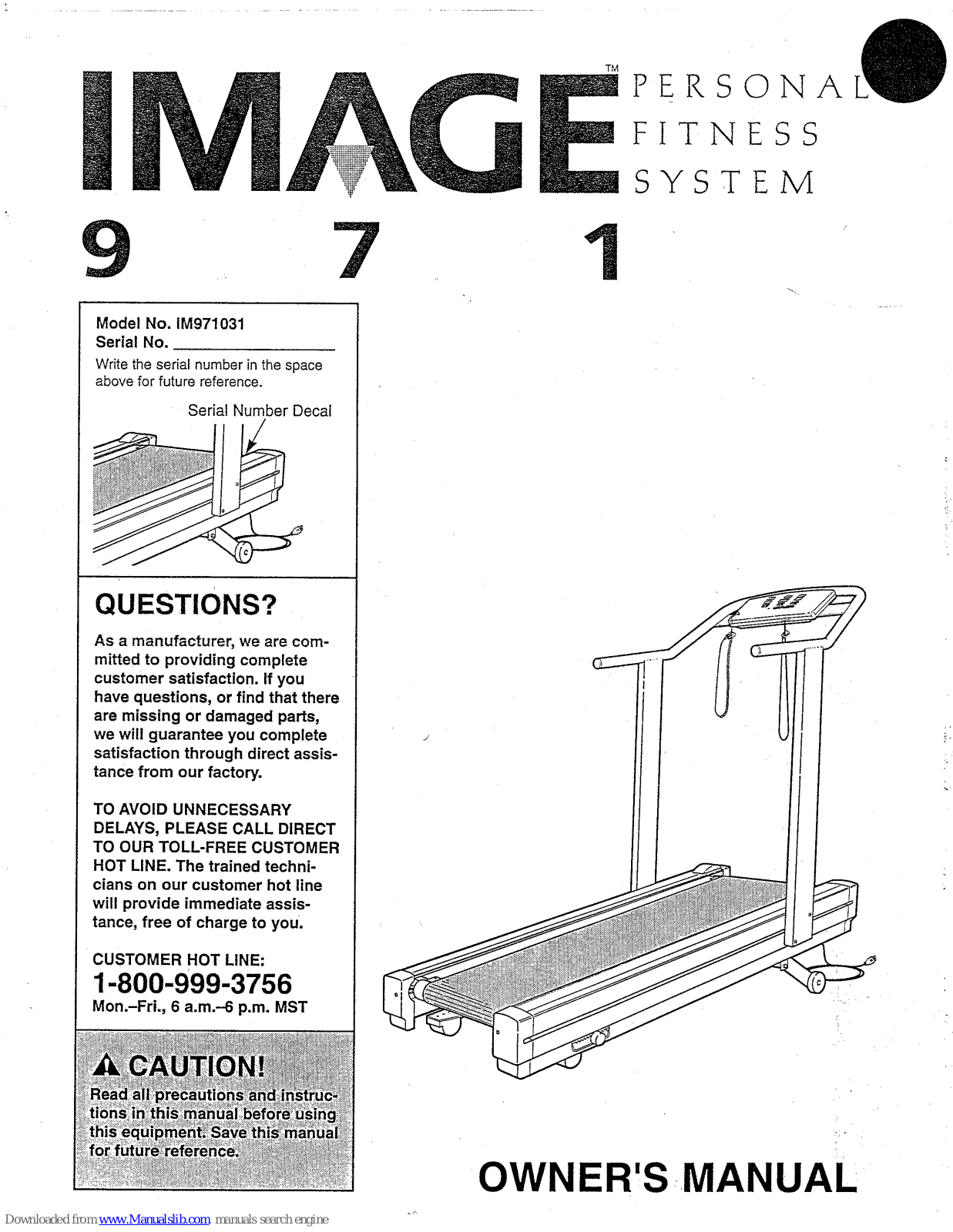 Image 971, IM971031 User Manual