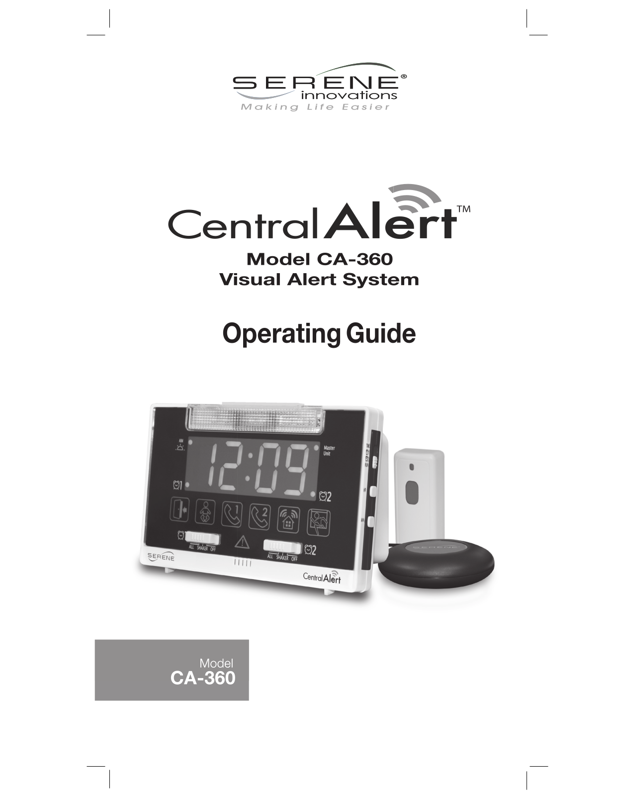 Serene Innovations CA-360 User Manual