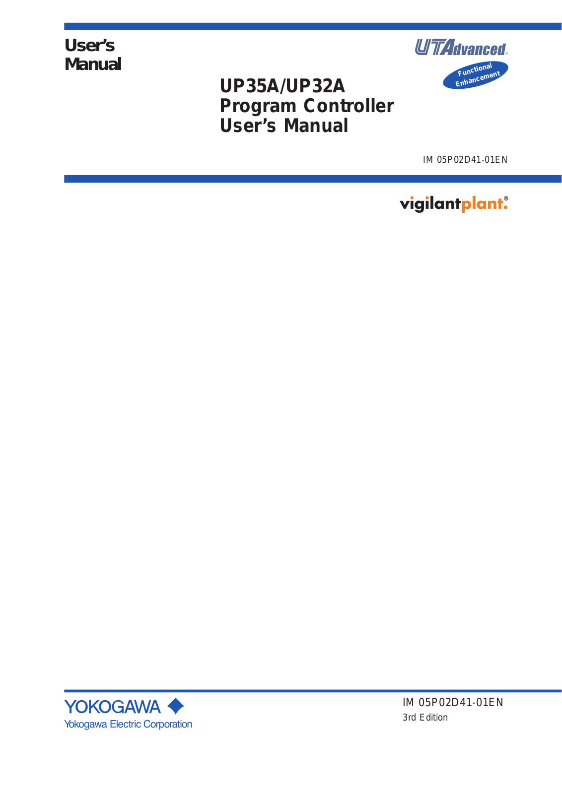 Yokogawa UP35A Operating Manual