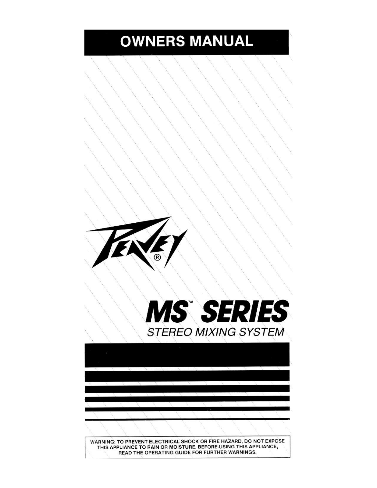 Peavey MS Series User Manual