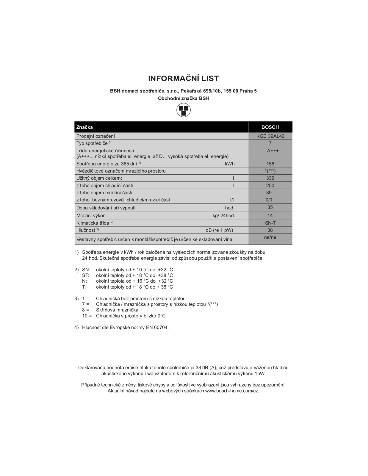 Bosch KGE39AL42 User Manual