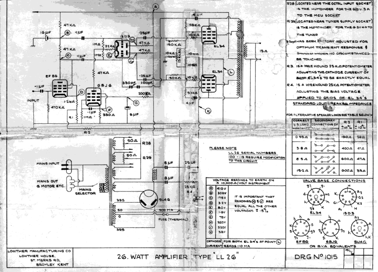 HH Scott l26a schematic