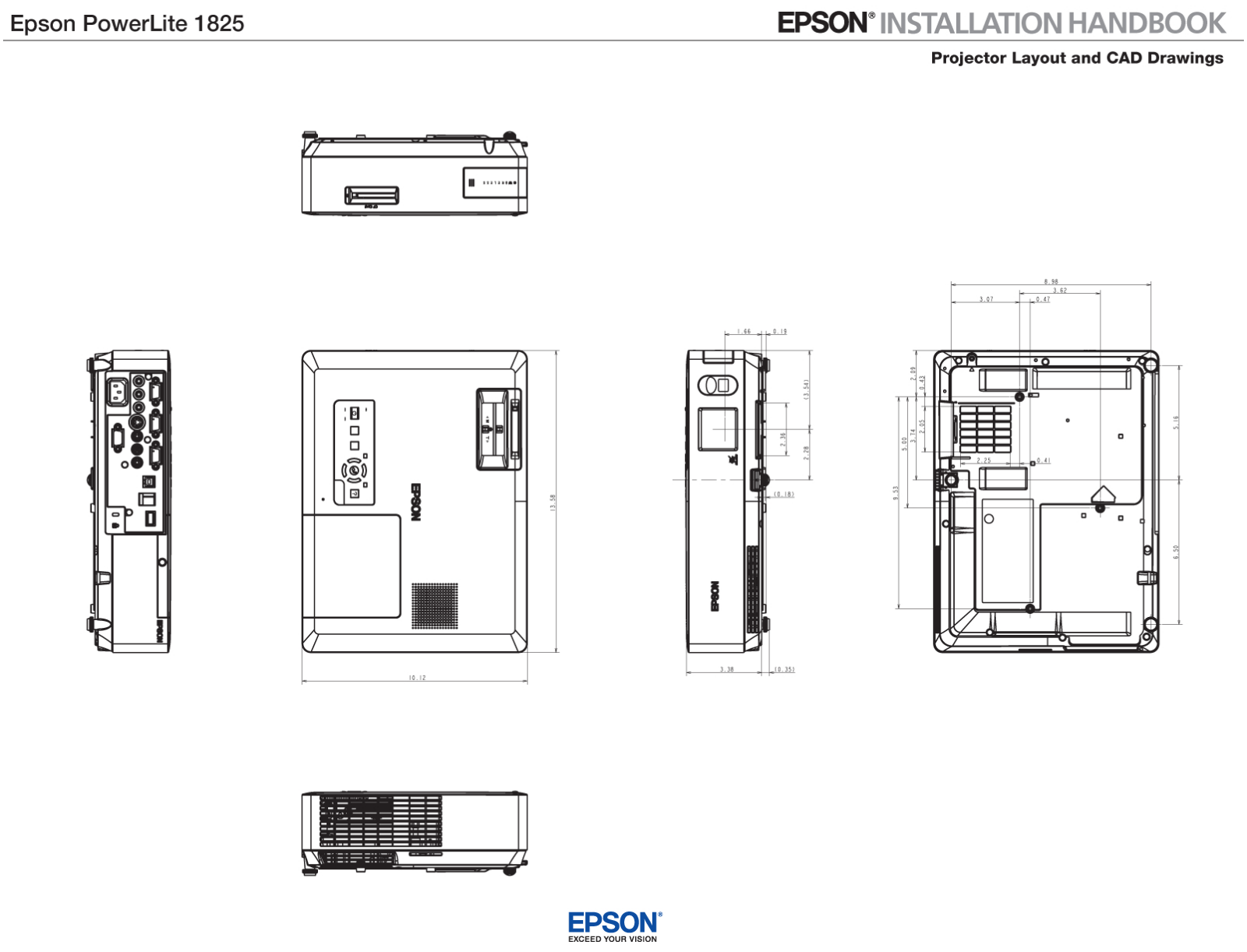 Epson 1825 User Manual