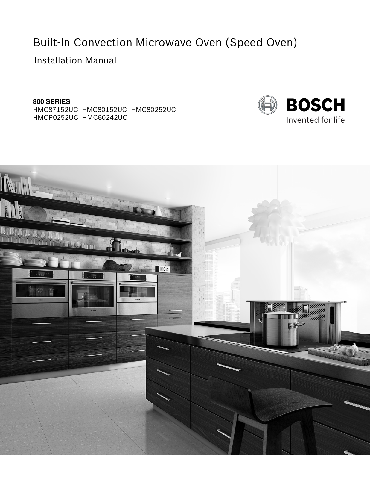 Bosch Benchmark HMCP0252UC Installation Manual