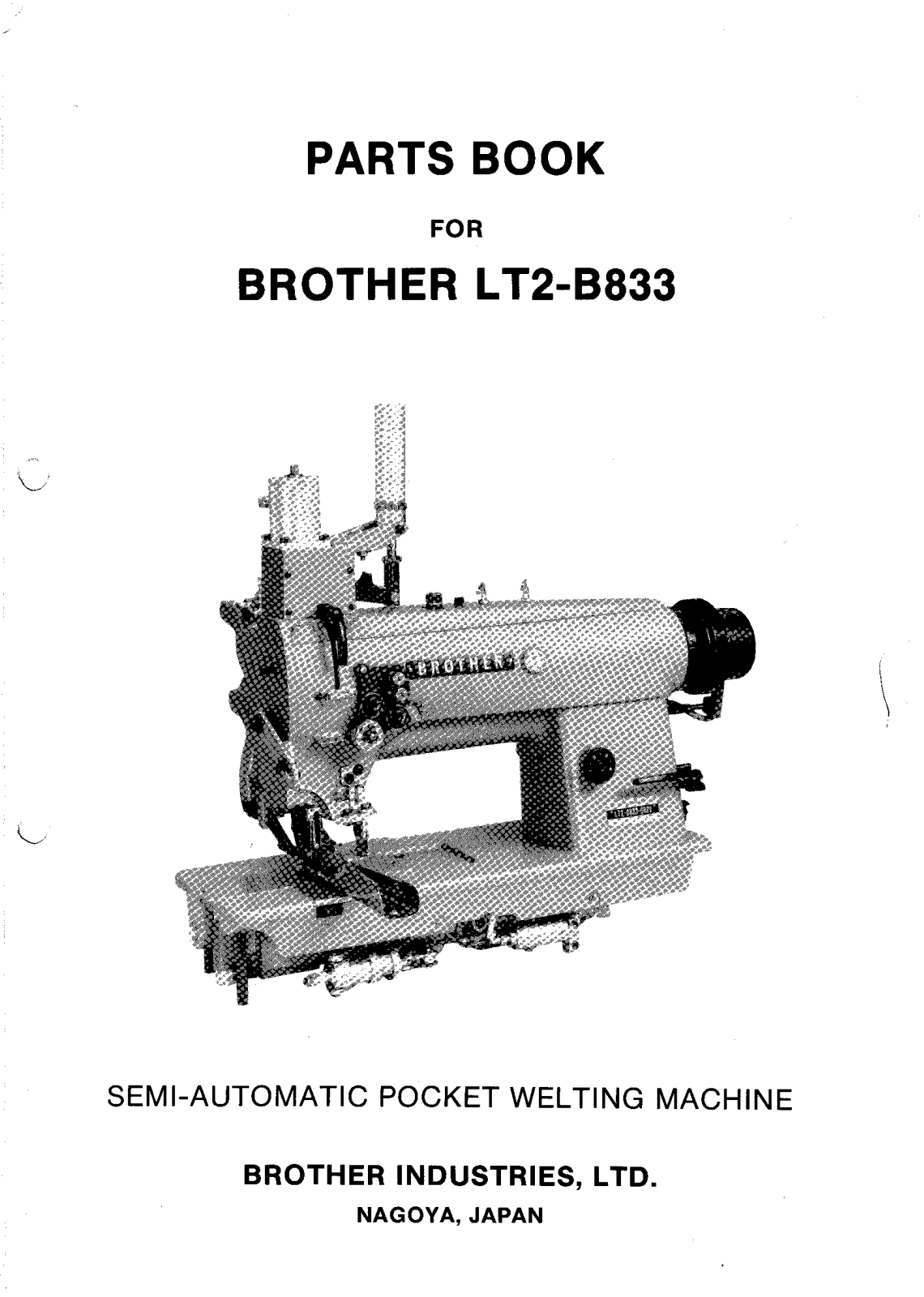 Brother LT2 B833 Parts Book