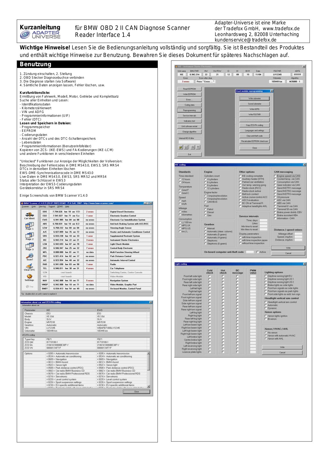 Adapter Universe 7230 Quick Start Guide - ManualMachine.com