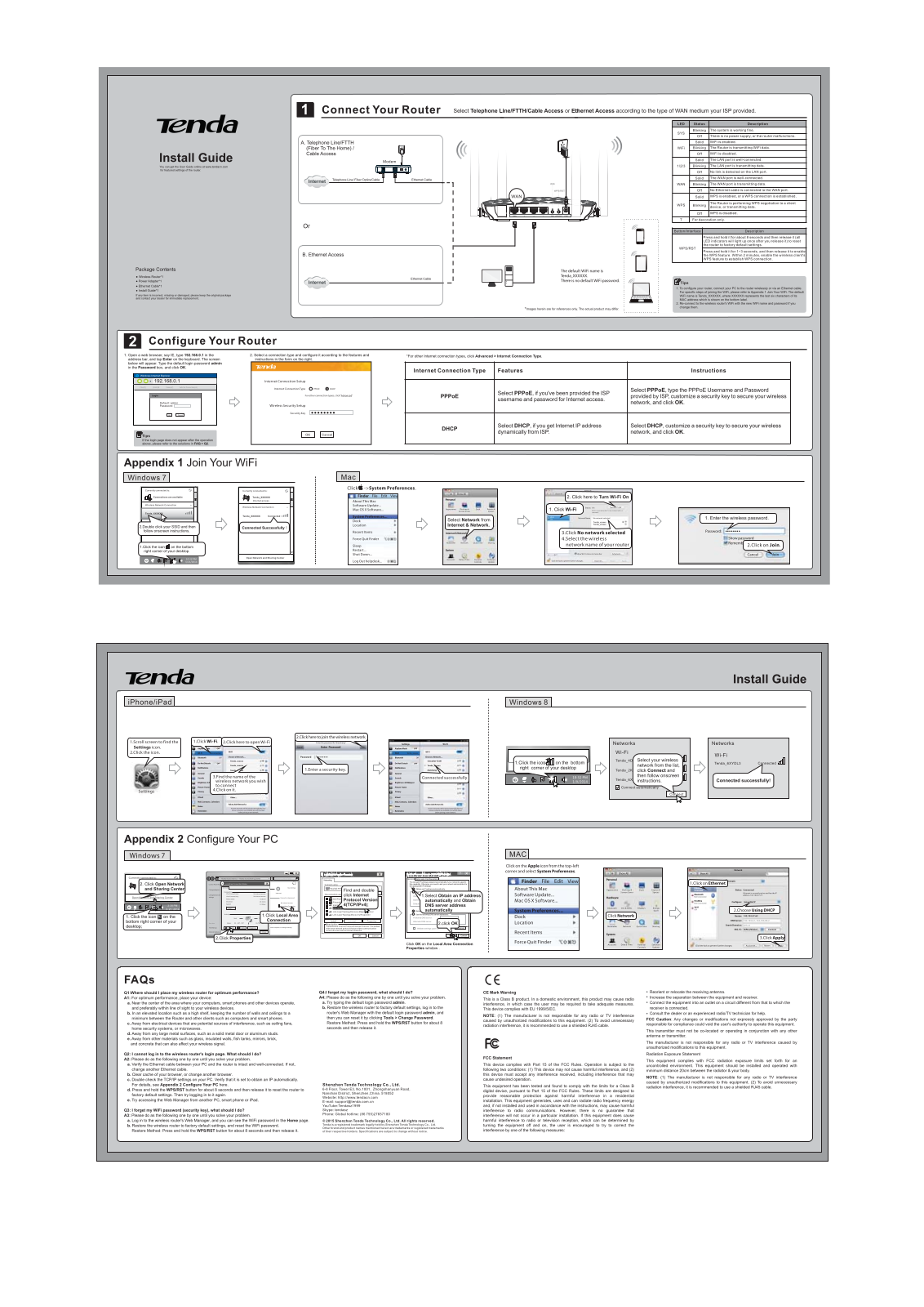 TENDA TECHNOLOGY FH456 Users Manual