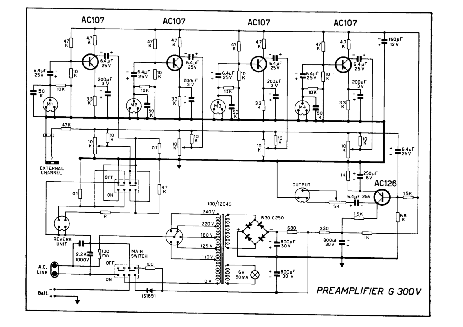 Geloso G300V Schematic