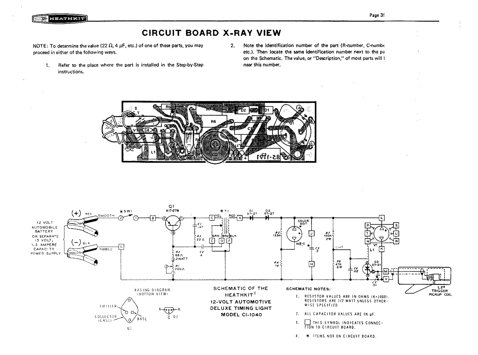 Heath Company CI-1040 Schematic