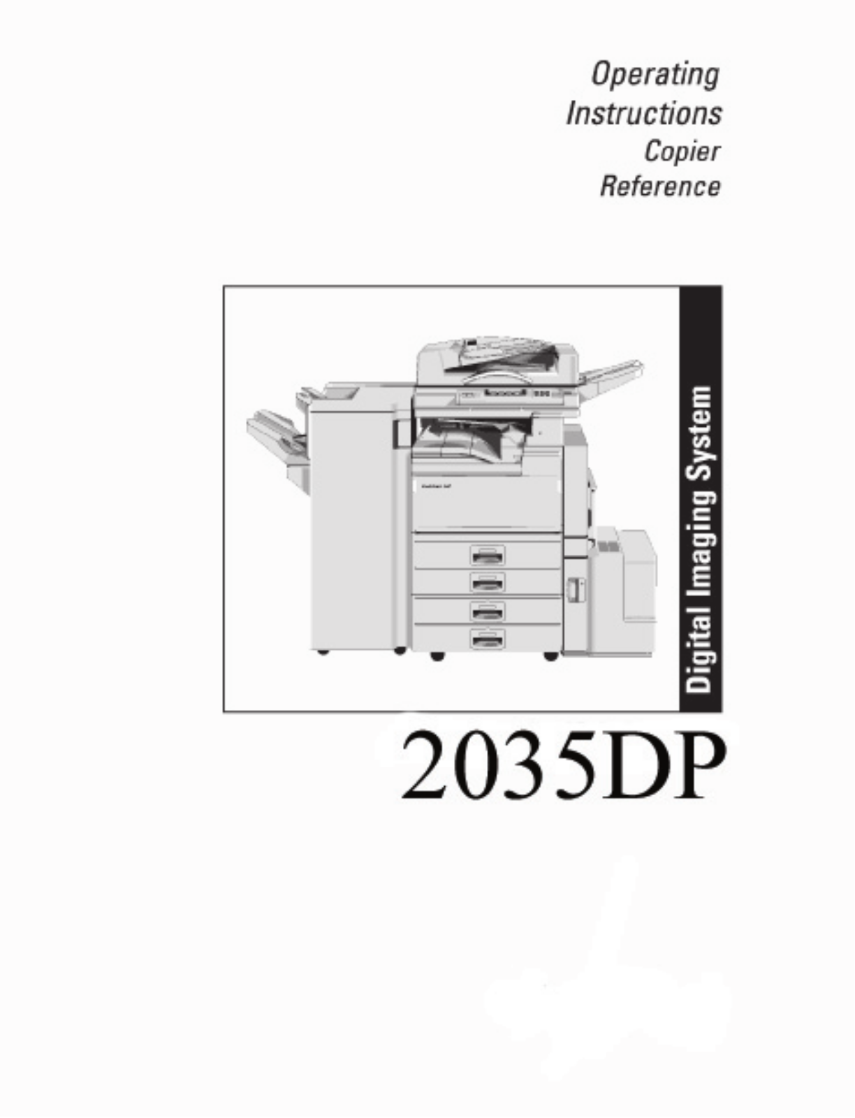 Savin 2035DP Operating Instruction