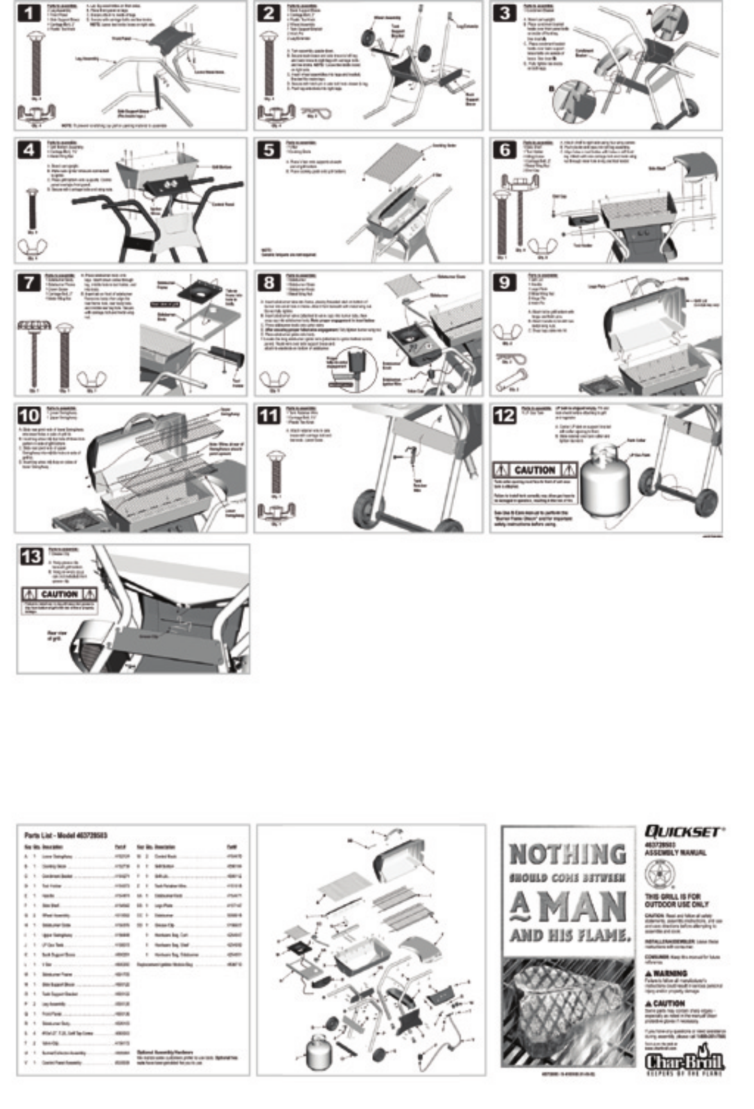 Charbroil 463728503 Owner's Manual