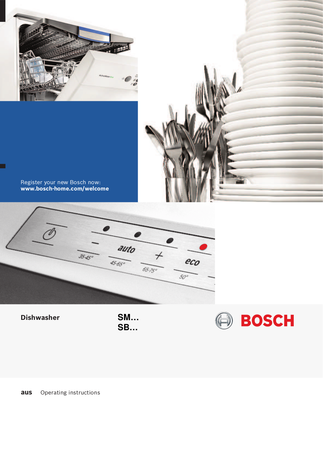 Bosch SMS40M12AU Operating Instructions