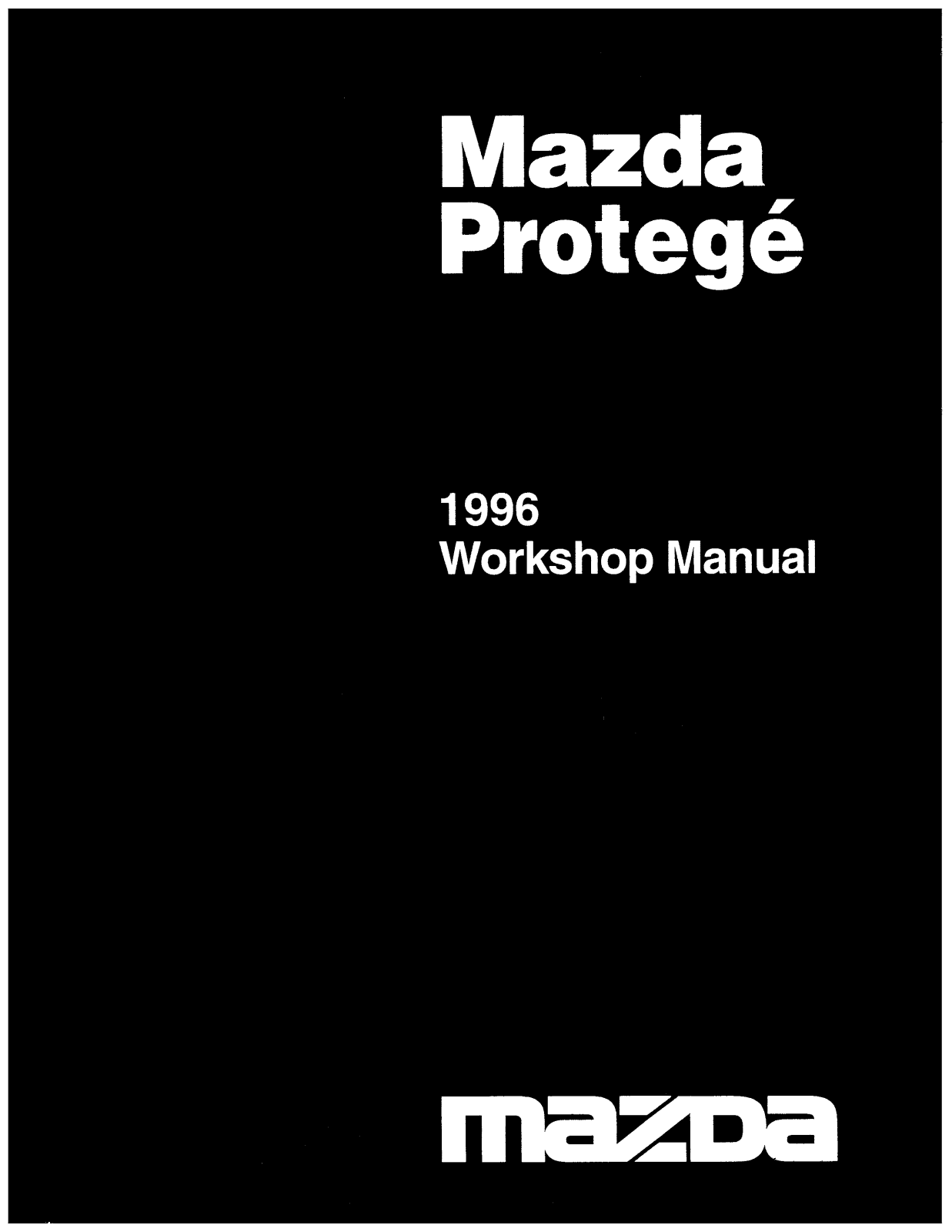 Mazda Protege 1996 User Manual