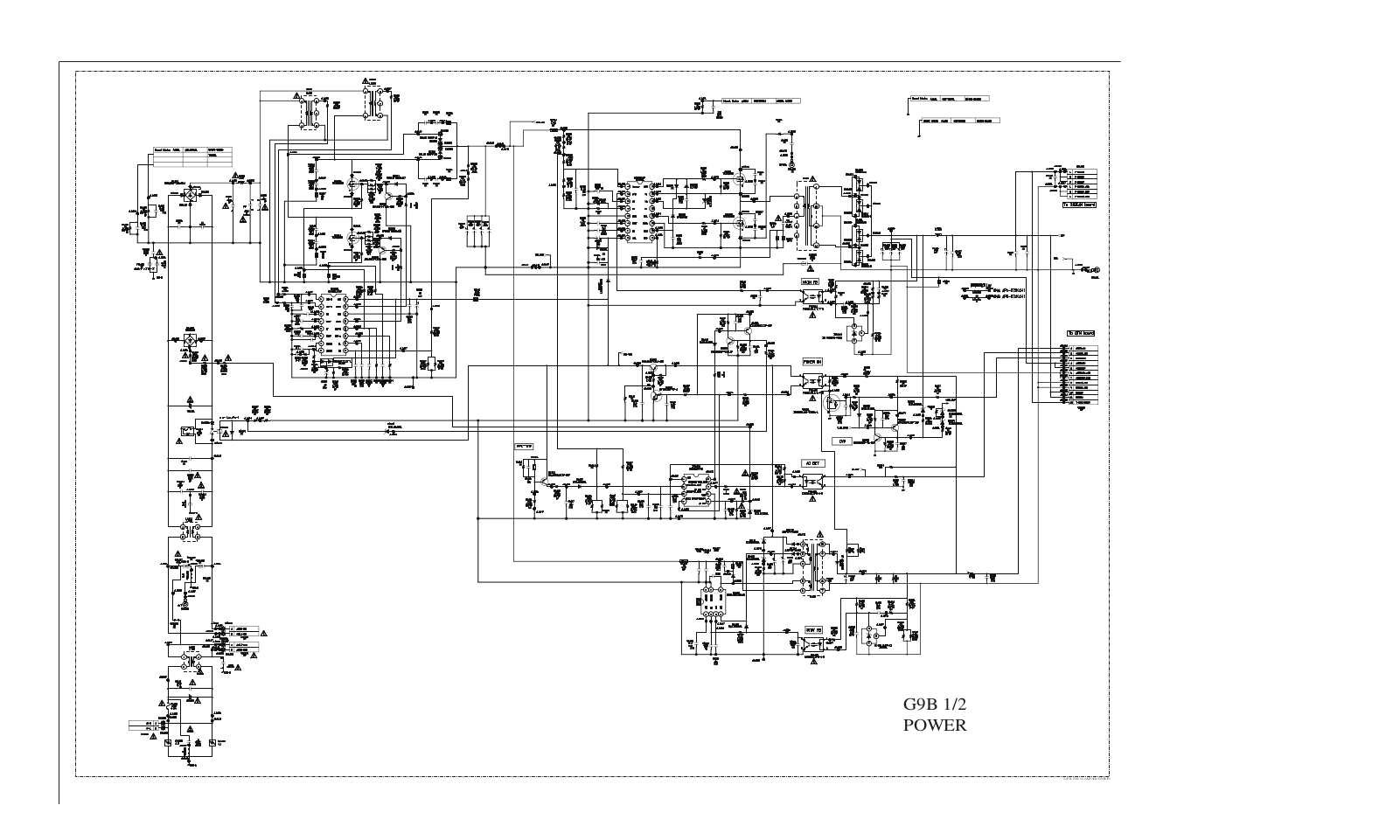 Sony G9B PSU Schematic