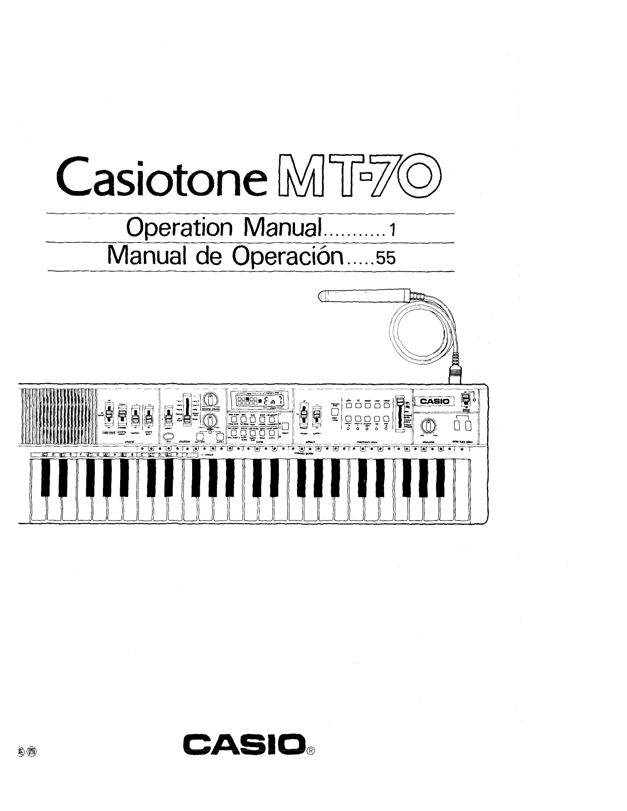 Casio MT-70 User Manual