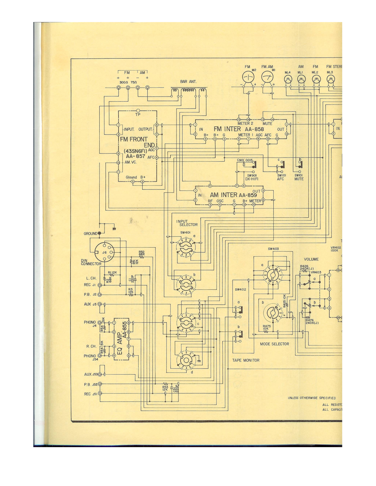 Akai AA-8500 Schematic