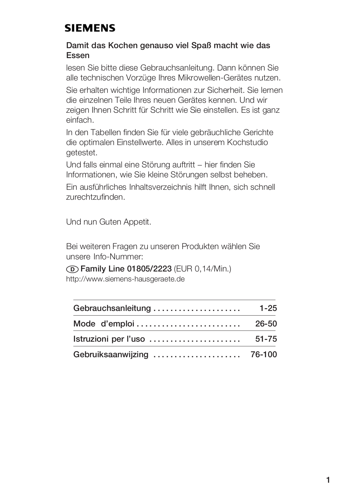 Siemens HF22M240, HF22M540 User Manual