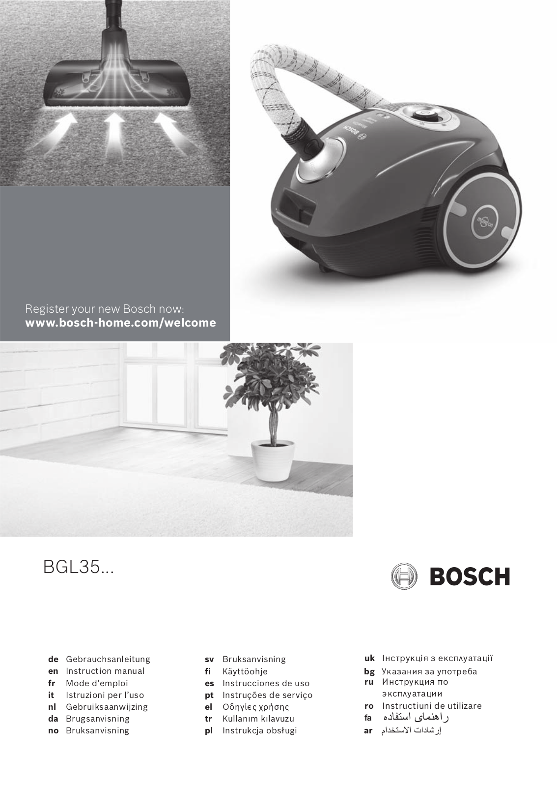 Bosch BGL 35MON9 User manual