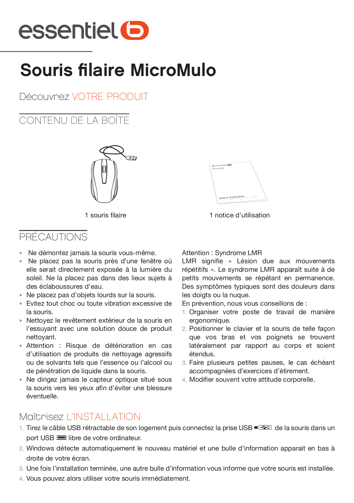 Essentielb MICROMULO User Manual