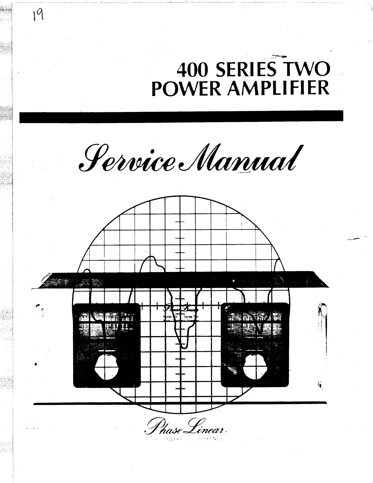 Phase Linear 400 Mk2 Service manual