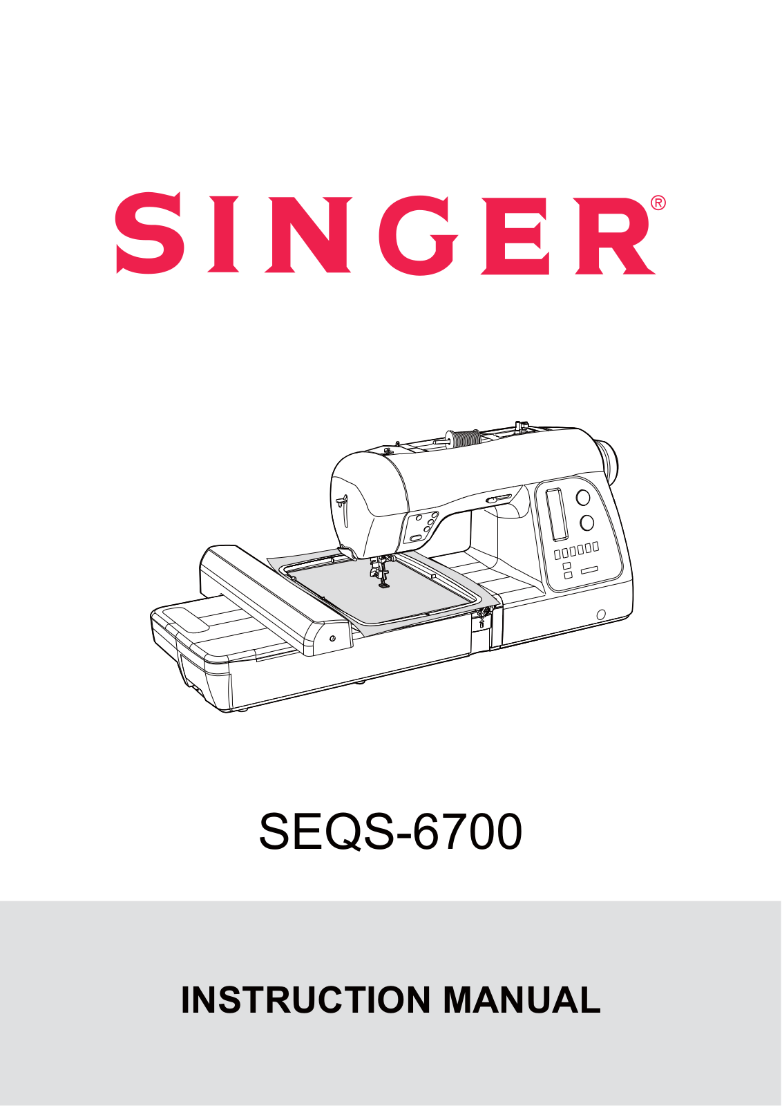 Singer SEQS-6700 Instruction Manual