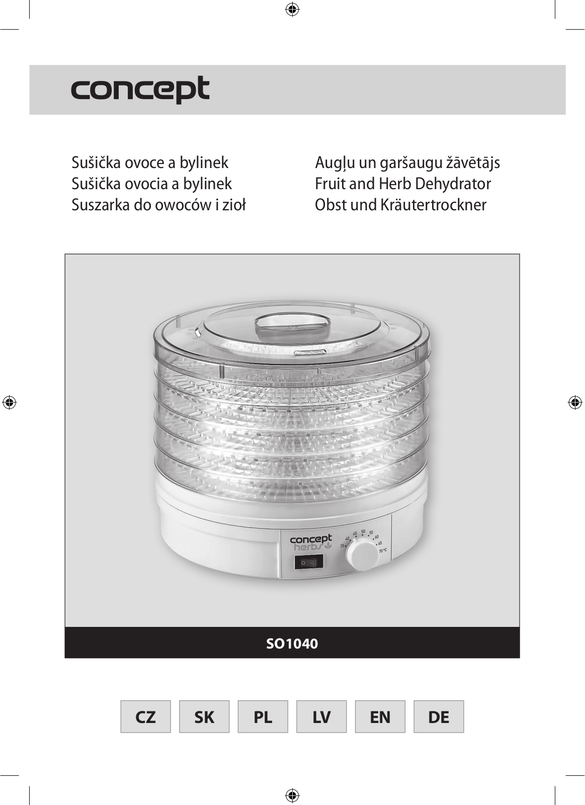 Concept SO1040 User Manual