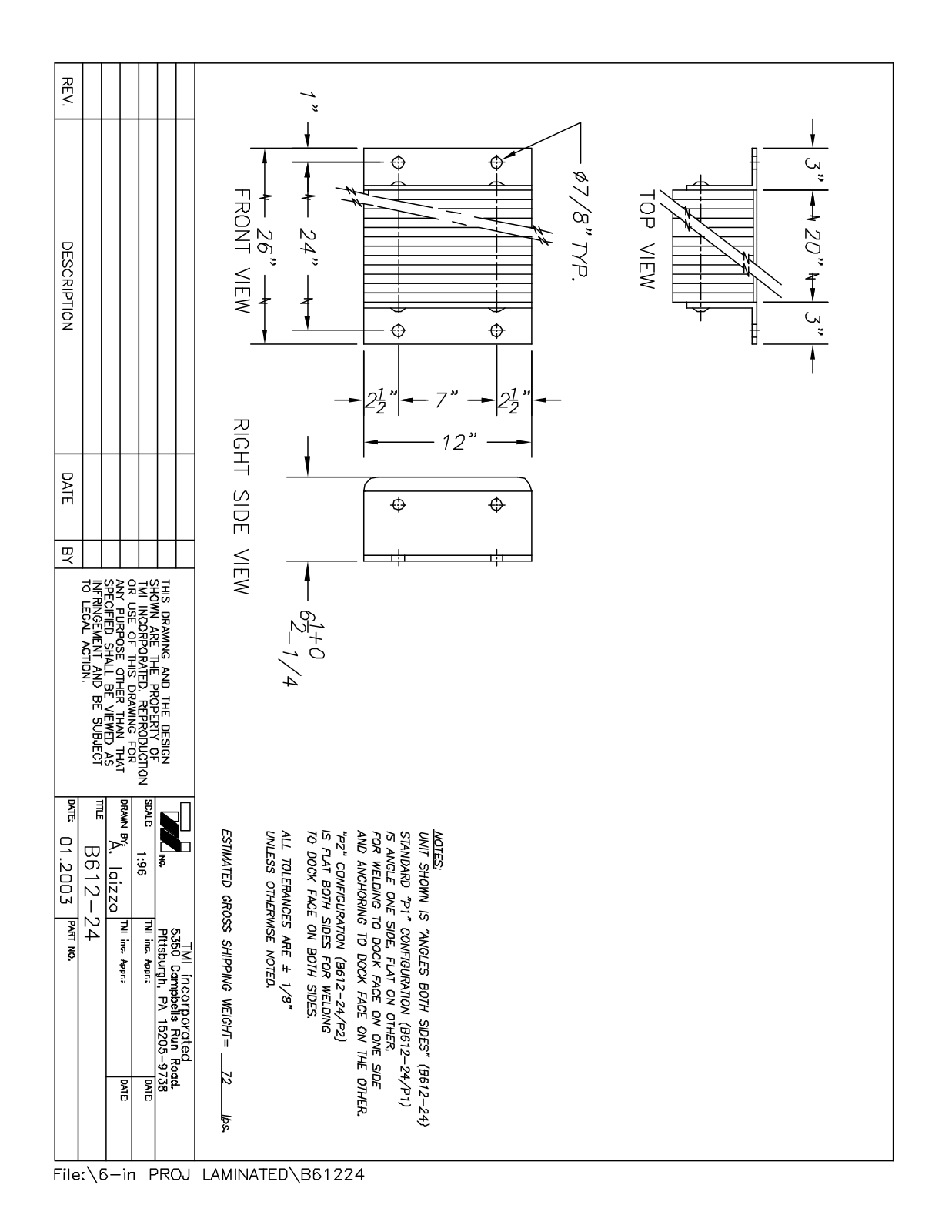 Tmi B61224 User Manual