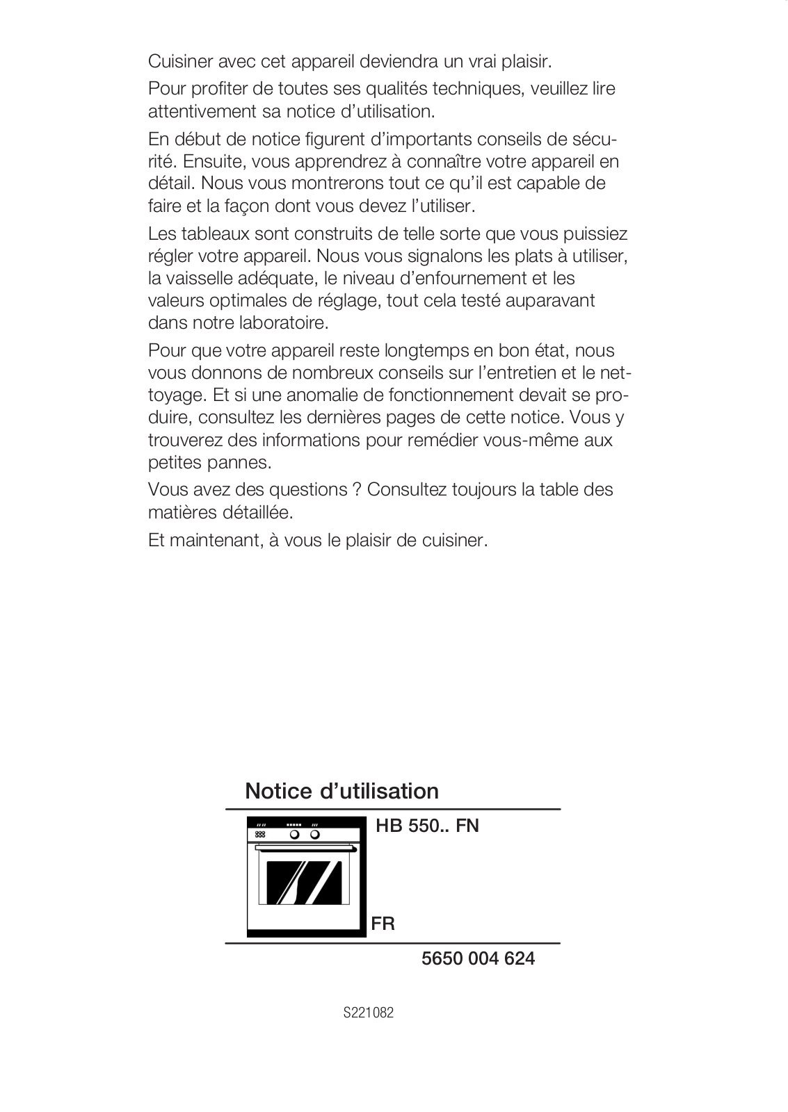 SIEMENS HB550550B, HB55065 User Manual