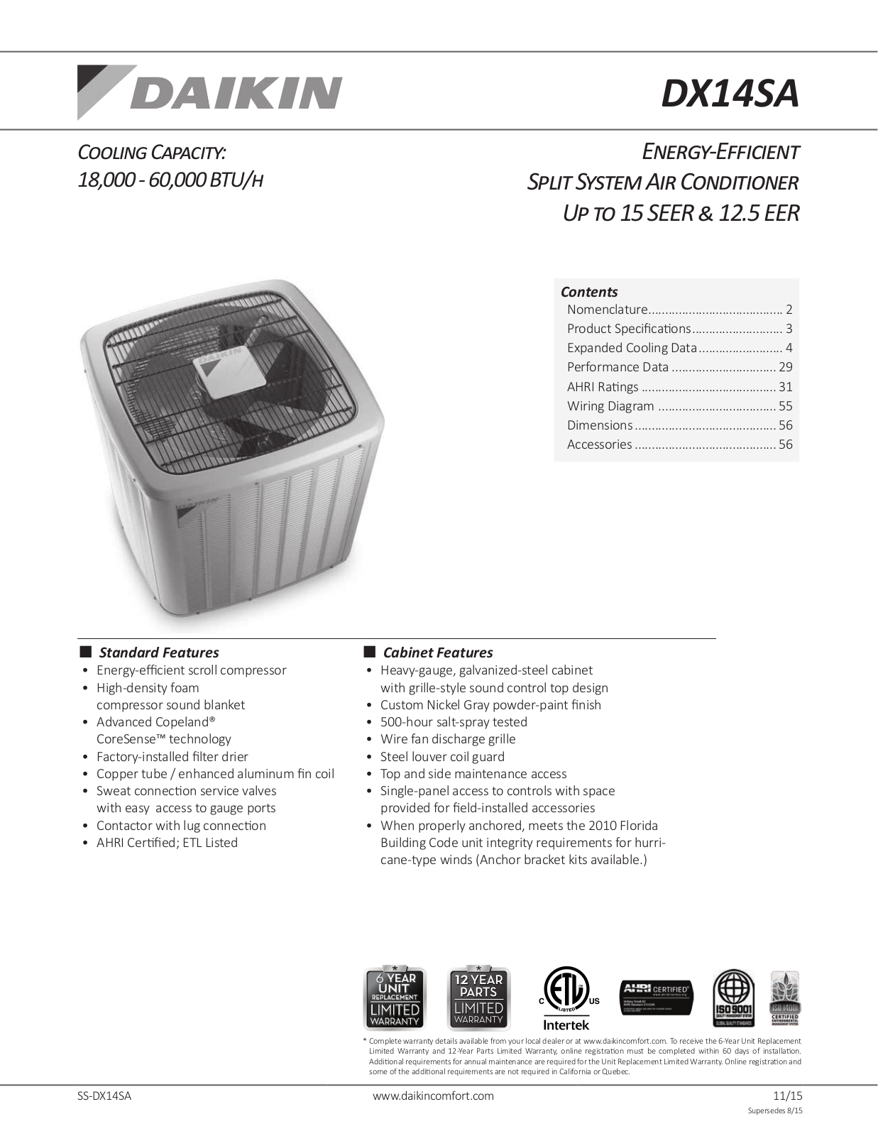 Goodman DX14SA0191A User Manual