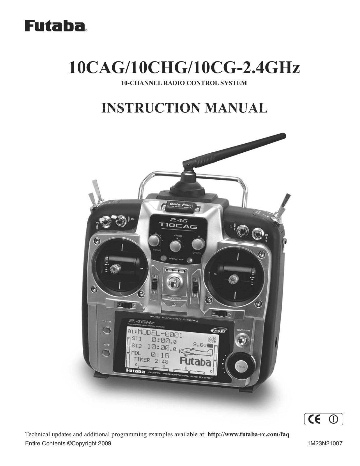 FUTABA 10CAG Instruction Manual