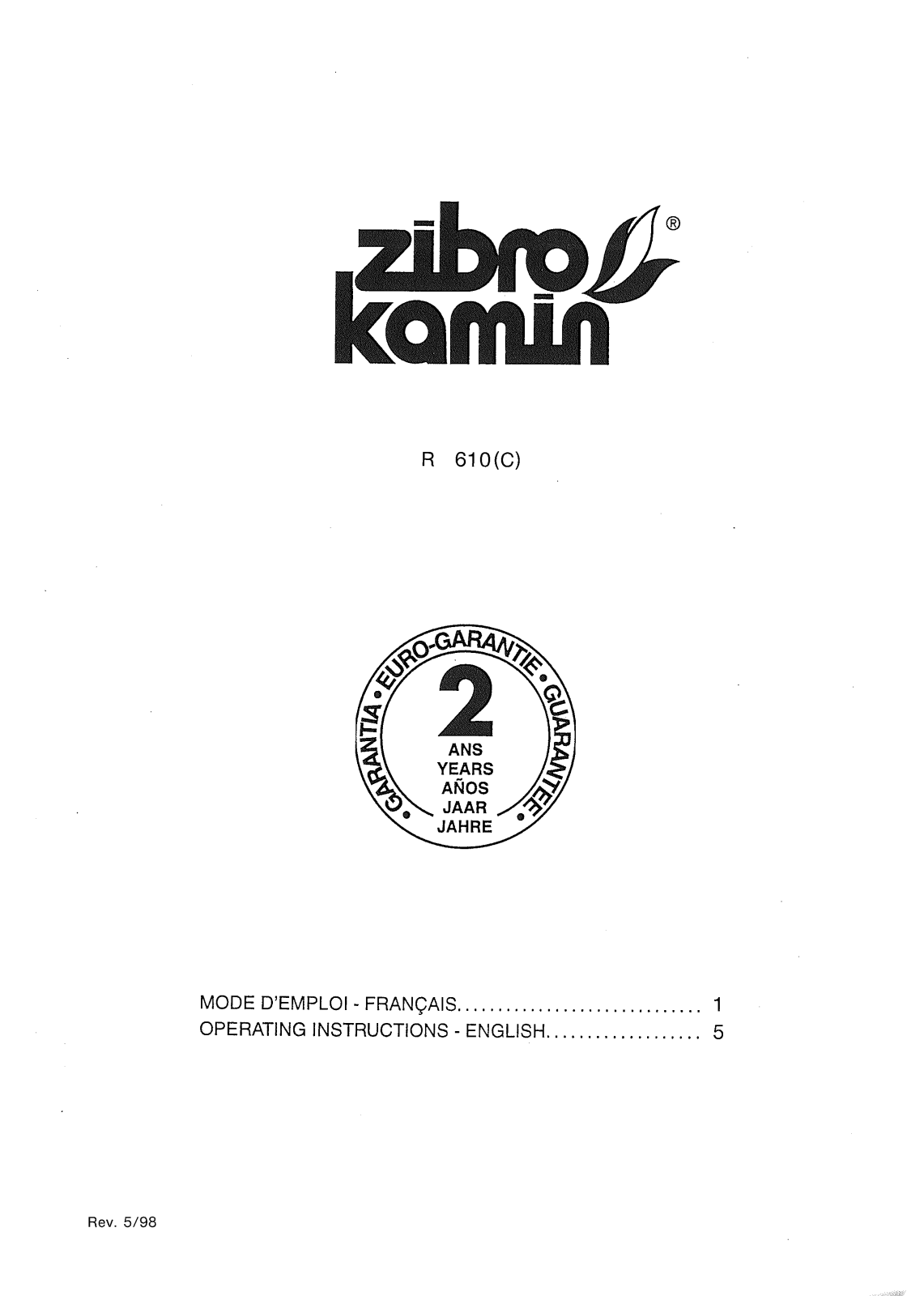 ZIBRO R610C User Manual