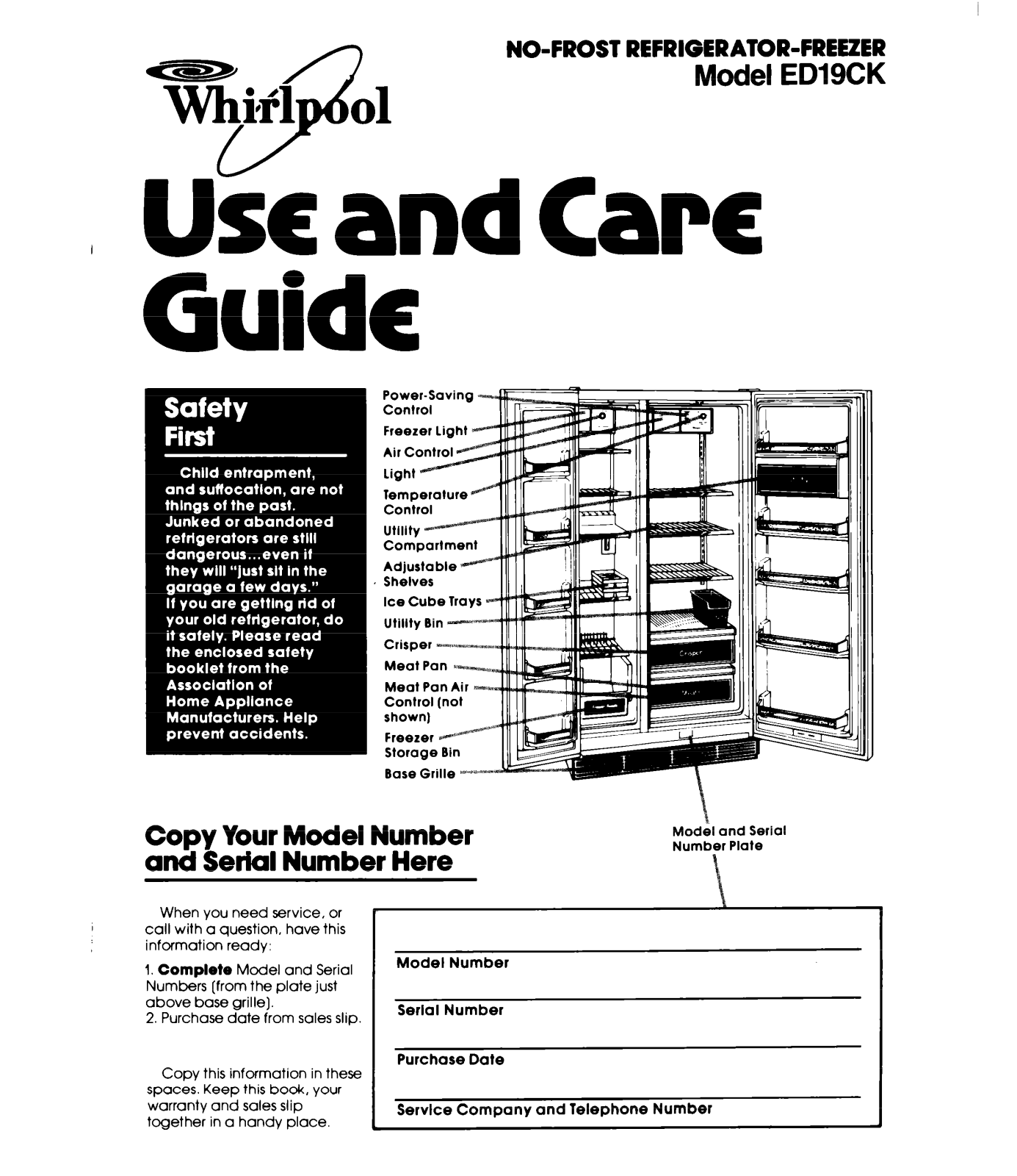 Whirlpool EDI9CK User Manual