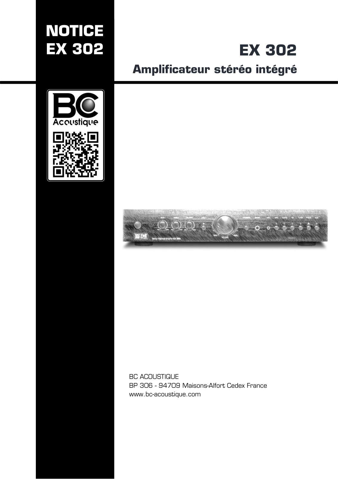 BC ACOUSTIQUE EX302 User Manual