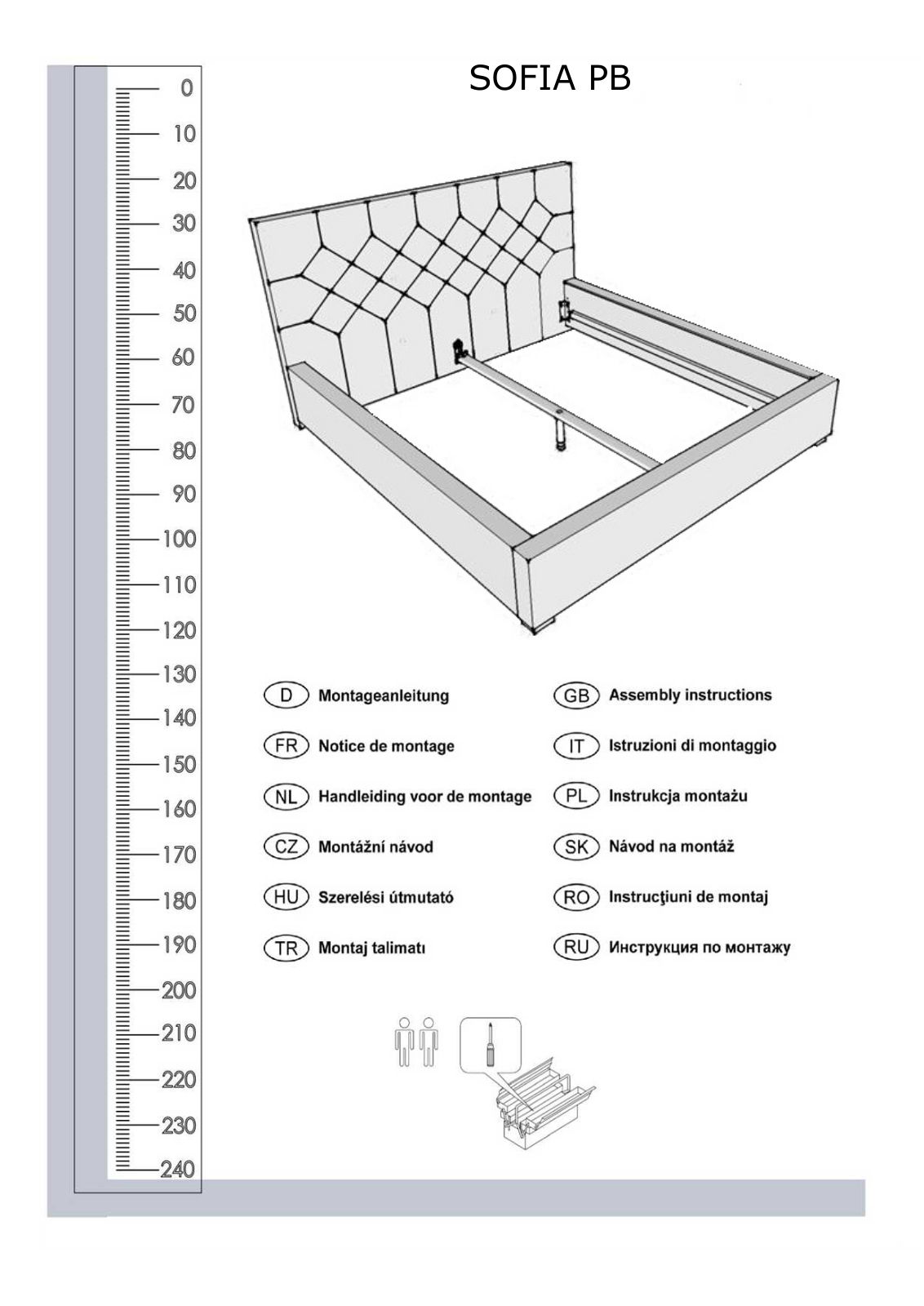 ATLANTIC home collection SOFIA PB Assembly instructions