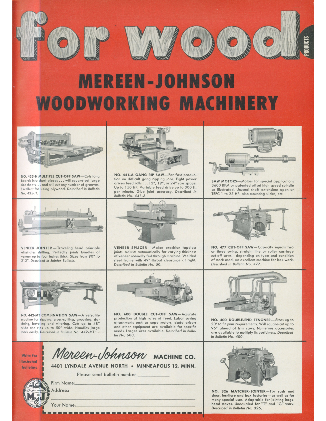 Mereen-Johnson Machine machinery advertisement Other - ManualMachine.com