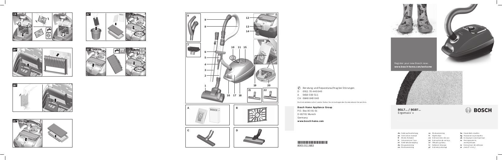 Bosch BGB7332S User Manual