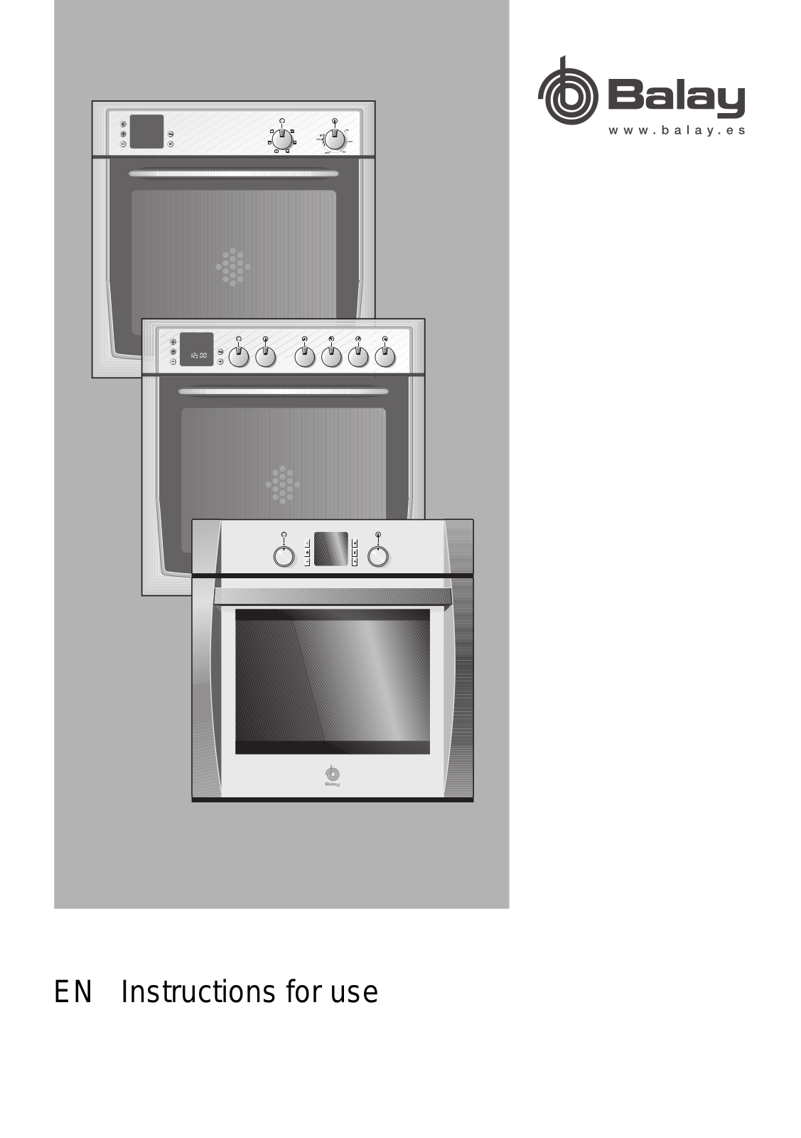 Balay 3HF518X, 3HF518BP, 3HT518B, 3HT518A, 3HT518BP User Manual