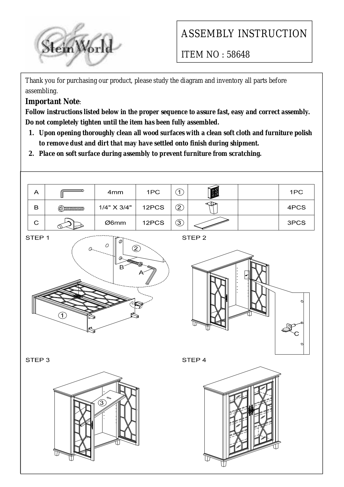 Stein World 58648 User Manual - ManualMachine.com