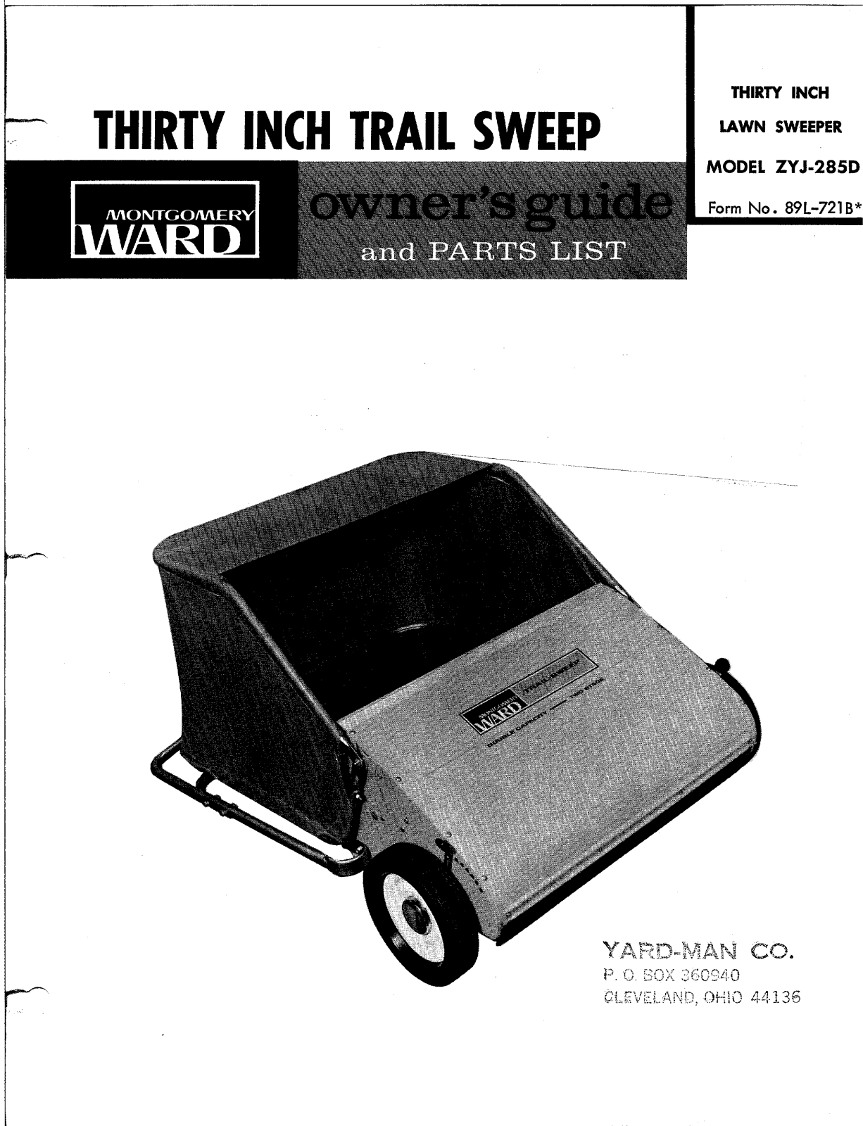 montgomery ward ZYJ285D owners Manual