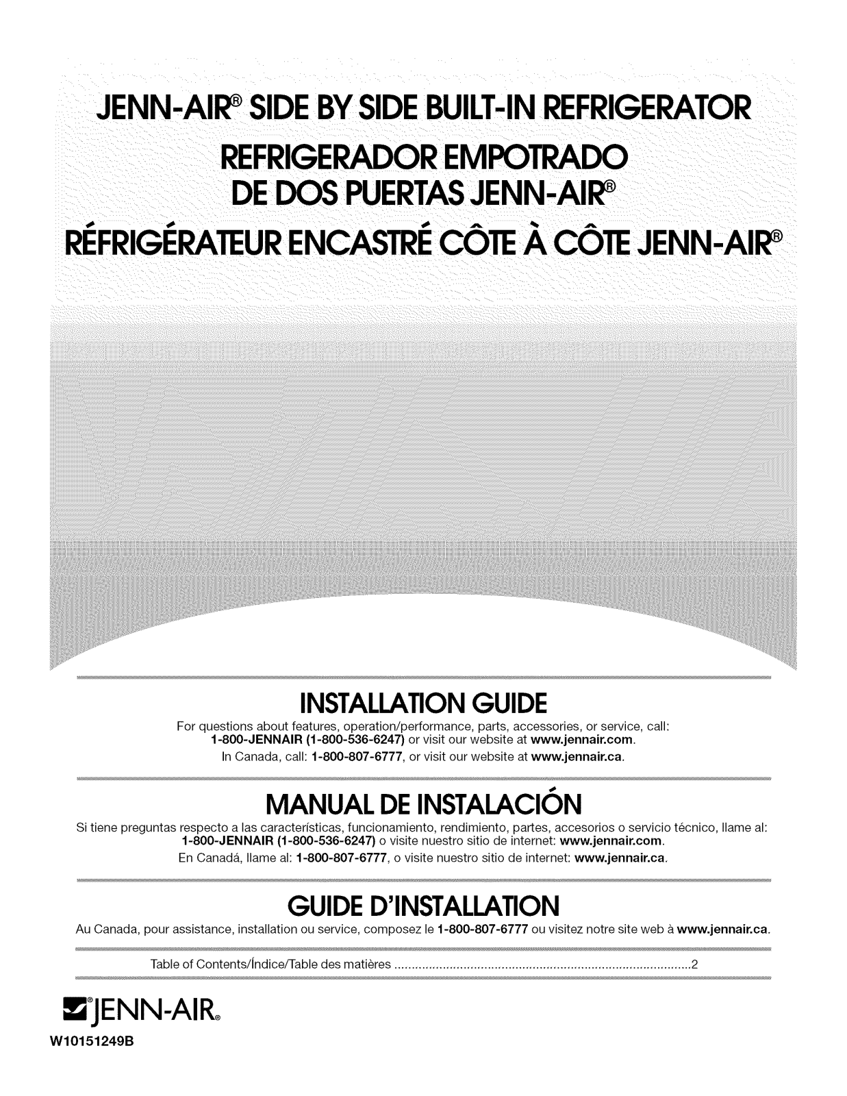 Jenn-Air JS42CXDBDB00, JS42CXDUDB00, JS42PPDUDB01, JS42PPFXDB00, JS42SEDUDB00 Installation Guide - ManualMachine.com