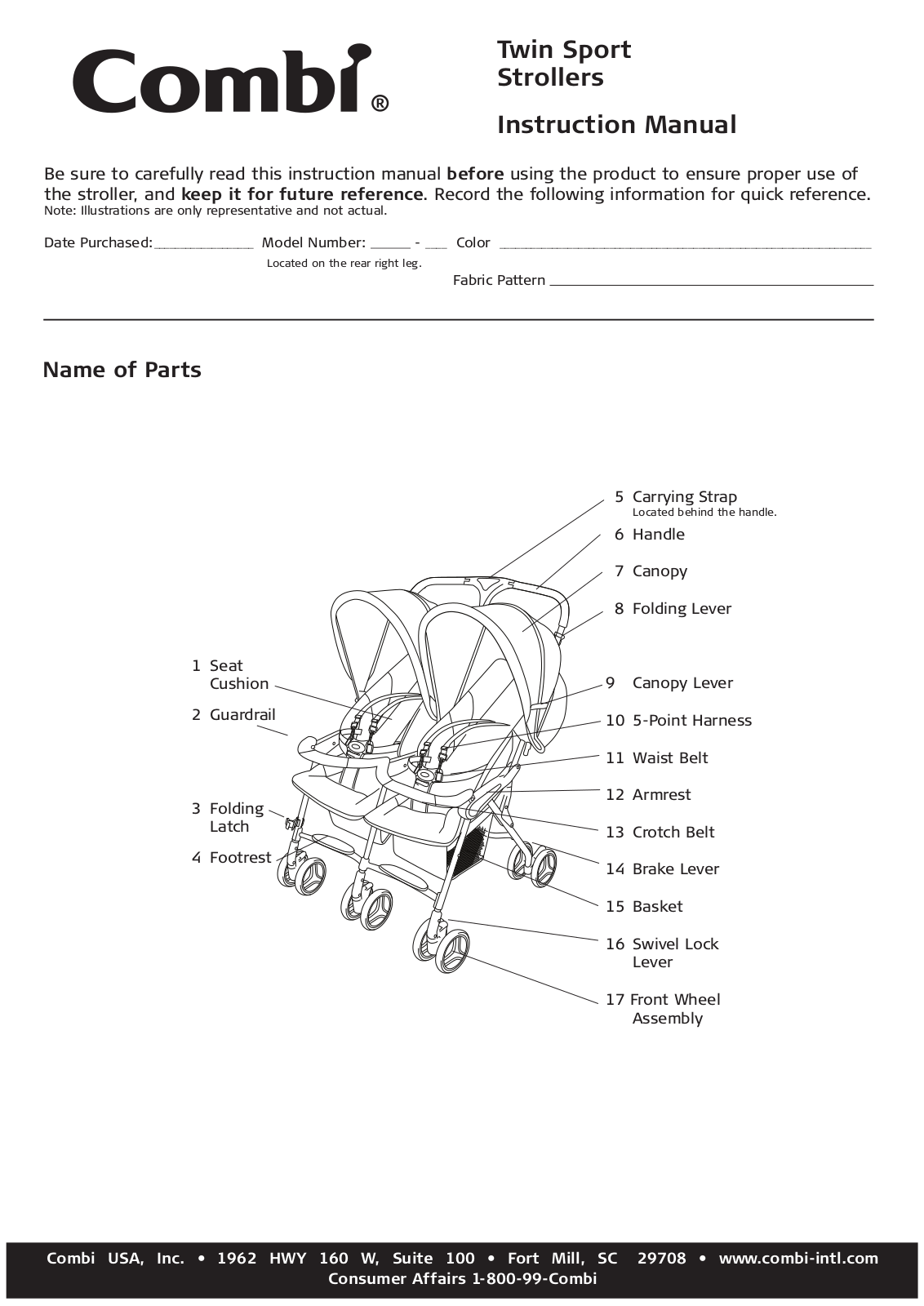 Combi Twin Sport 2 7242 Owner's Manual