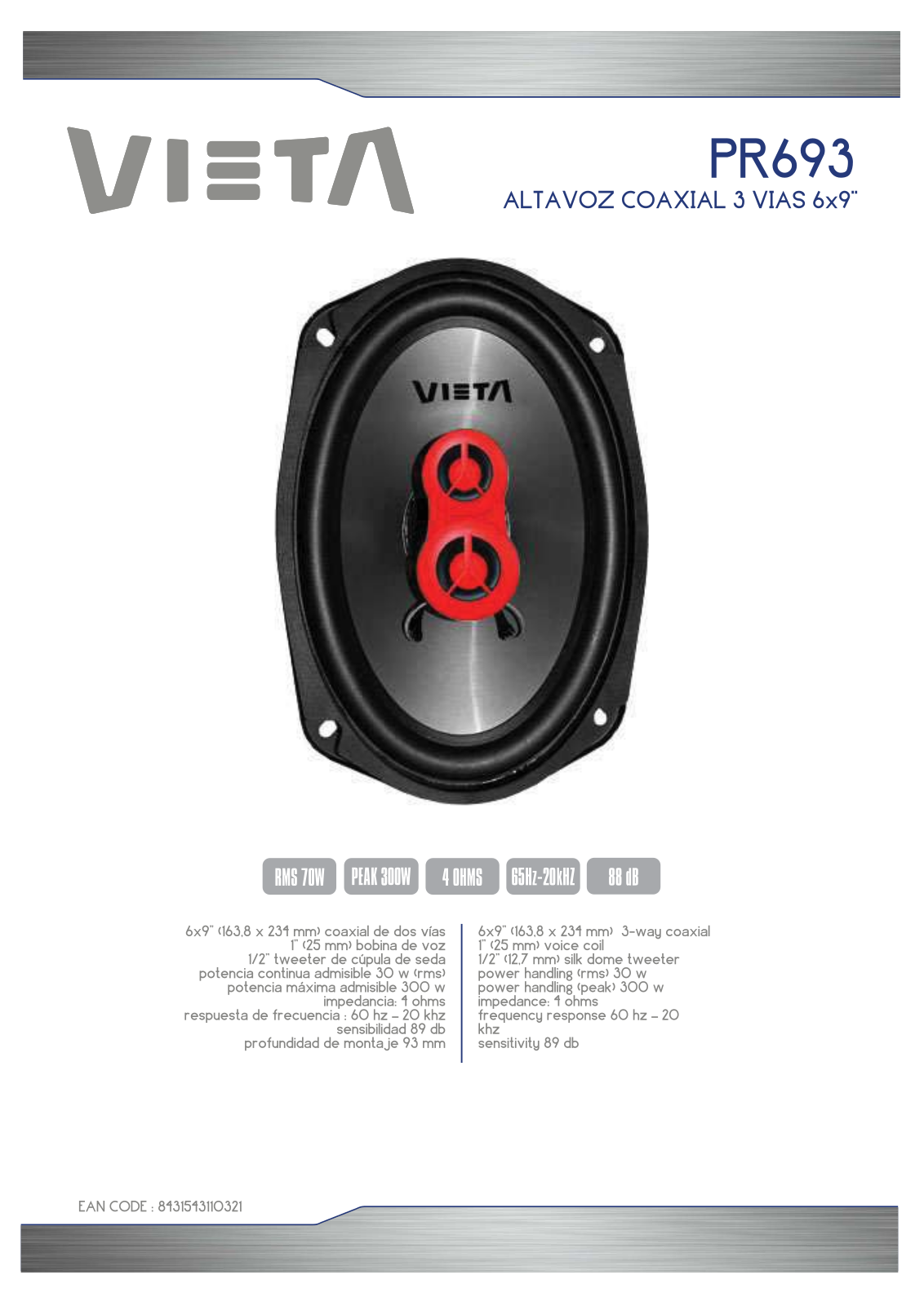 Vieta PR693 BROCHURE