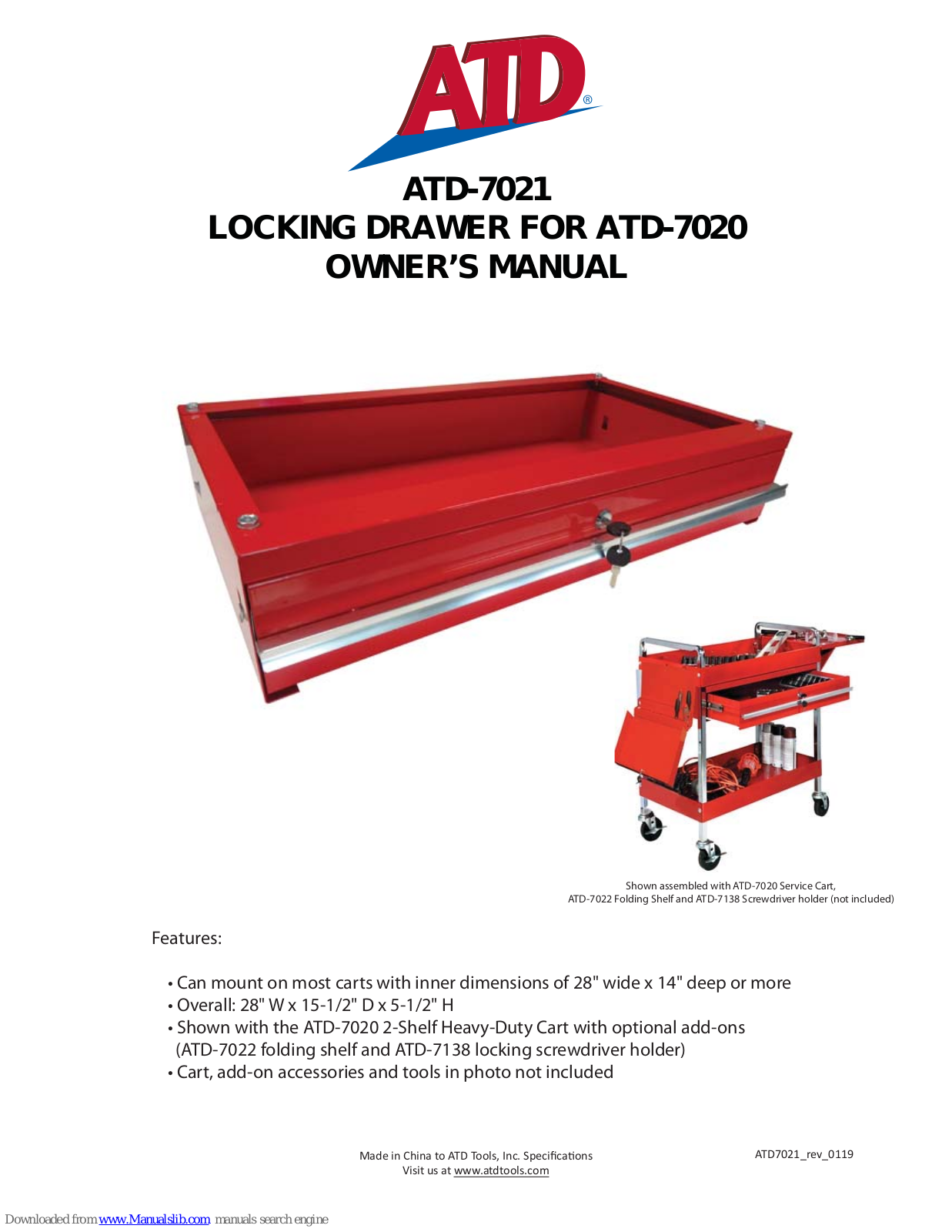 ATD Tools ATD-7021 Owner's Manual